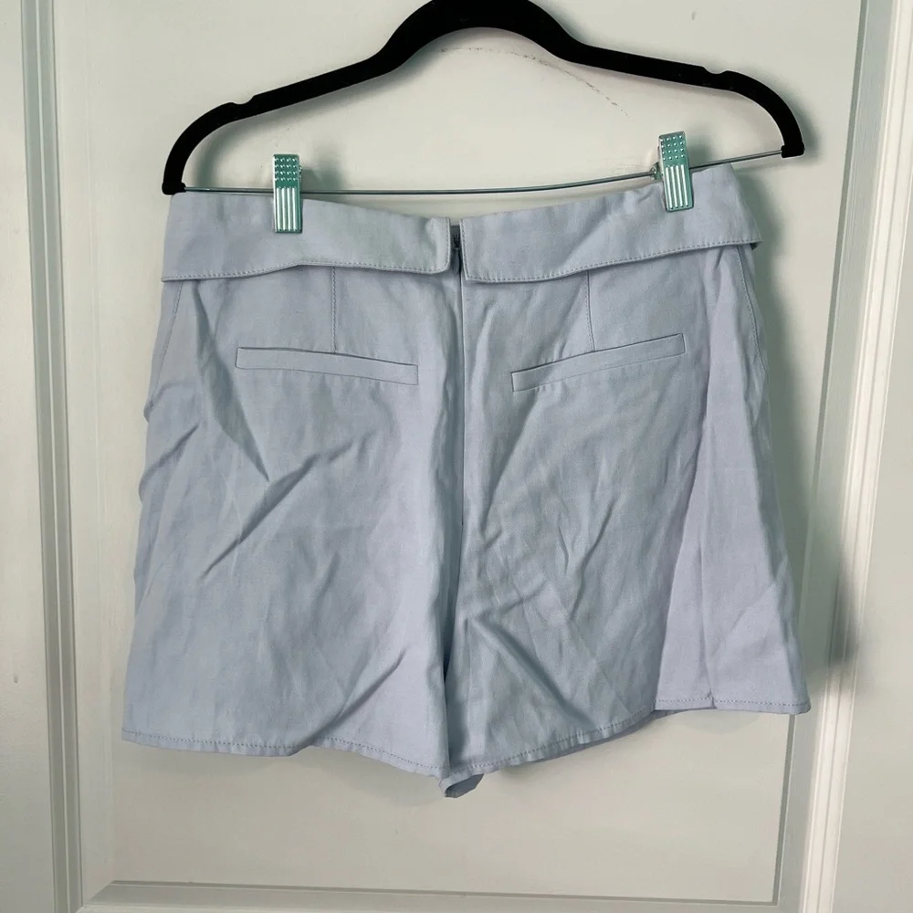 Derek Lam 10 Crosby Pastel Blue Wrap Front Shorts Size 6